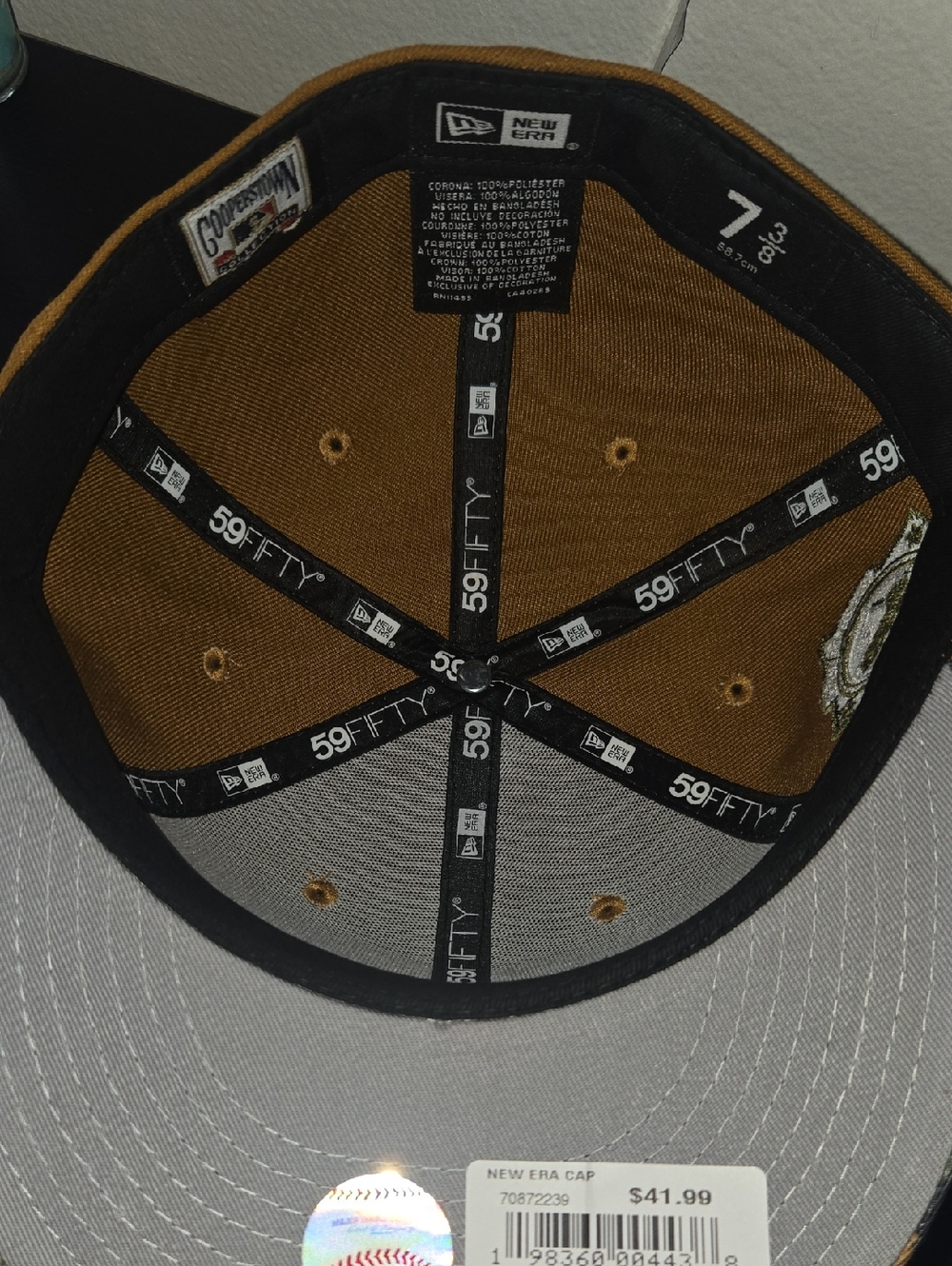 Hat Club Texas Rangers Heritage Logo Patch New Era 59Fifty Fitted Hat 7 3/8 - Picture 6 of 6